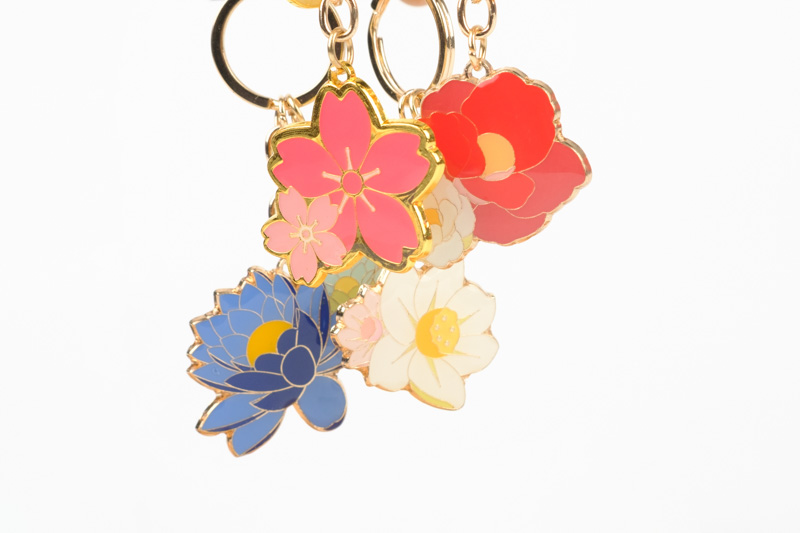 Simple Floral Keychain