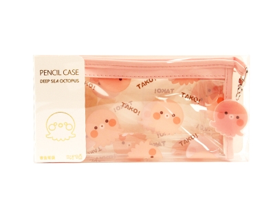 Transparent animal pencil case Octopus